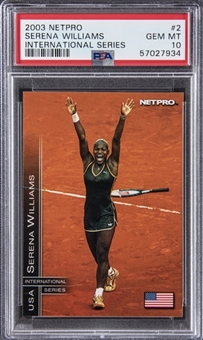 2003 Netpro International Series #2 Serena Williams - PSA GEM MT 10